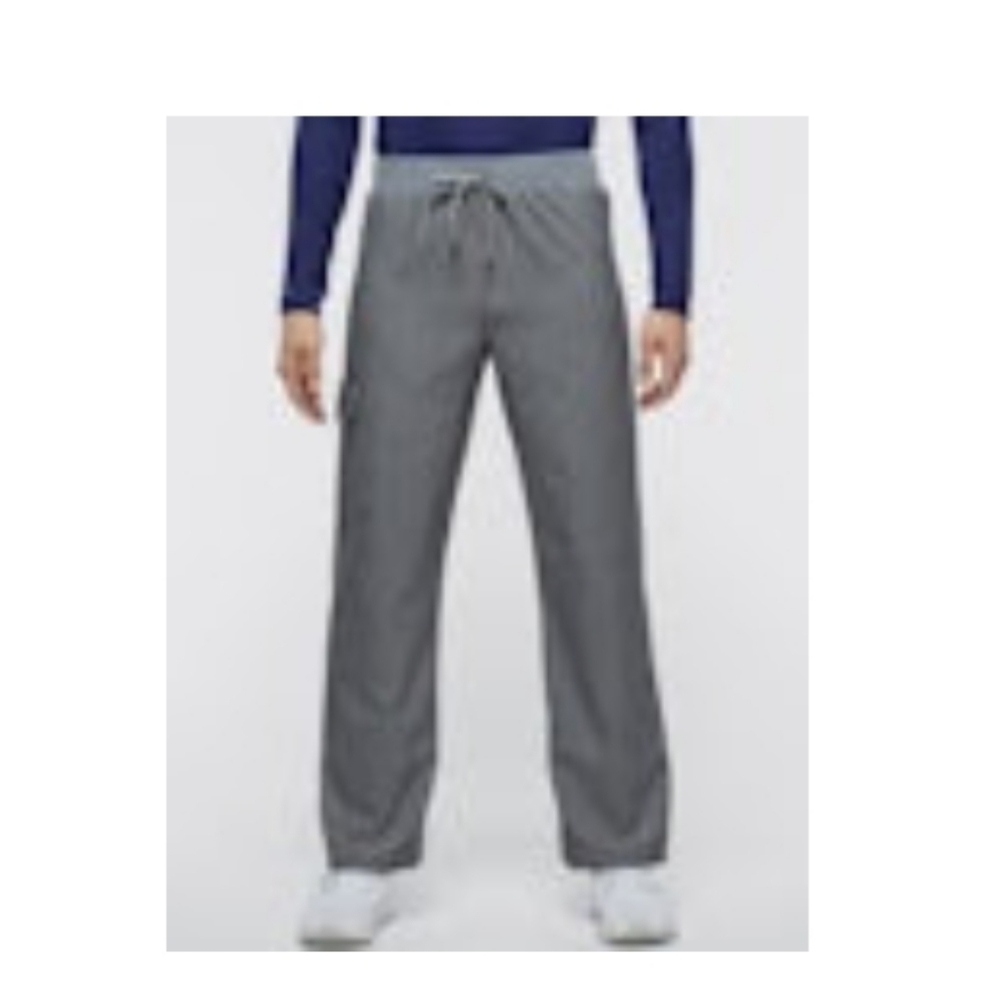 NWT Jaanuu Essential Drawstring Relaxed Scrub Pants Heather Gray sz Medi…